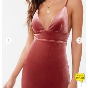 Velvet bodycon dress forever 21